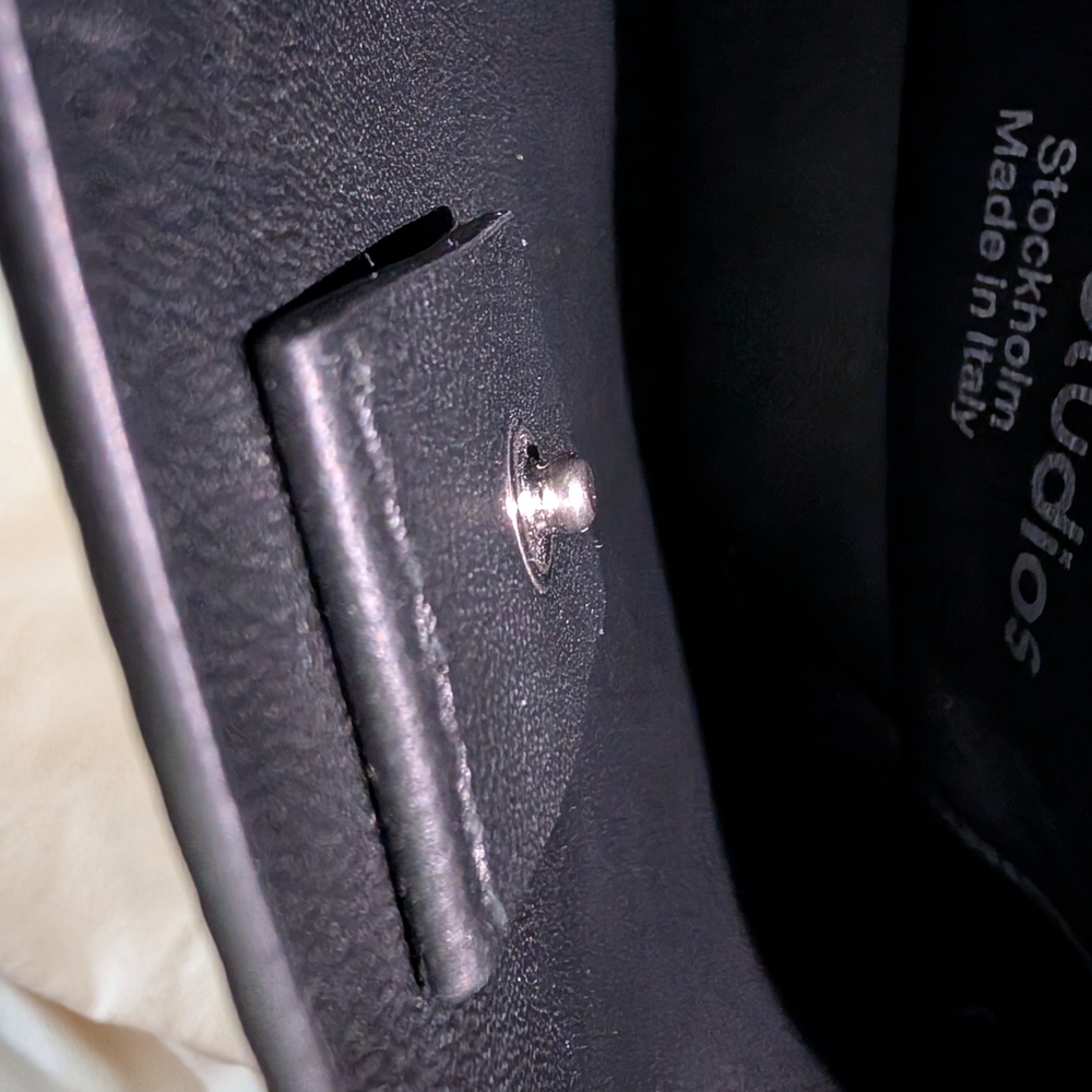 Acne Studios Musubi Mini Black Textured Leather Shoulder Bag New Without Tags - Picture 5 of 16